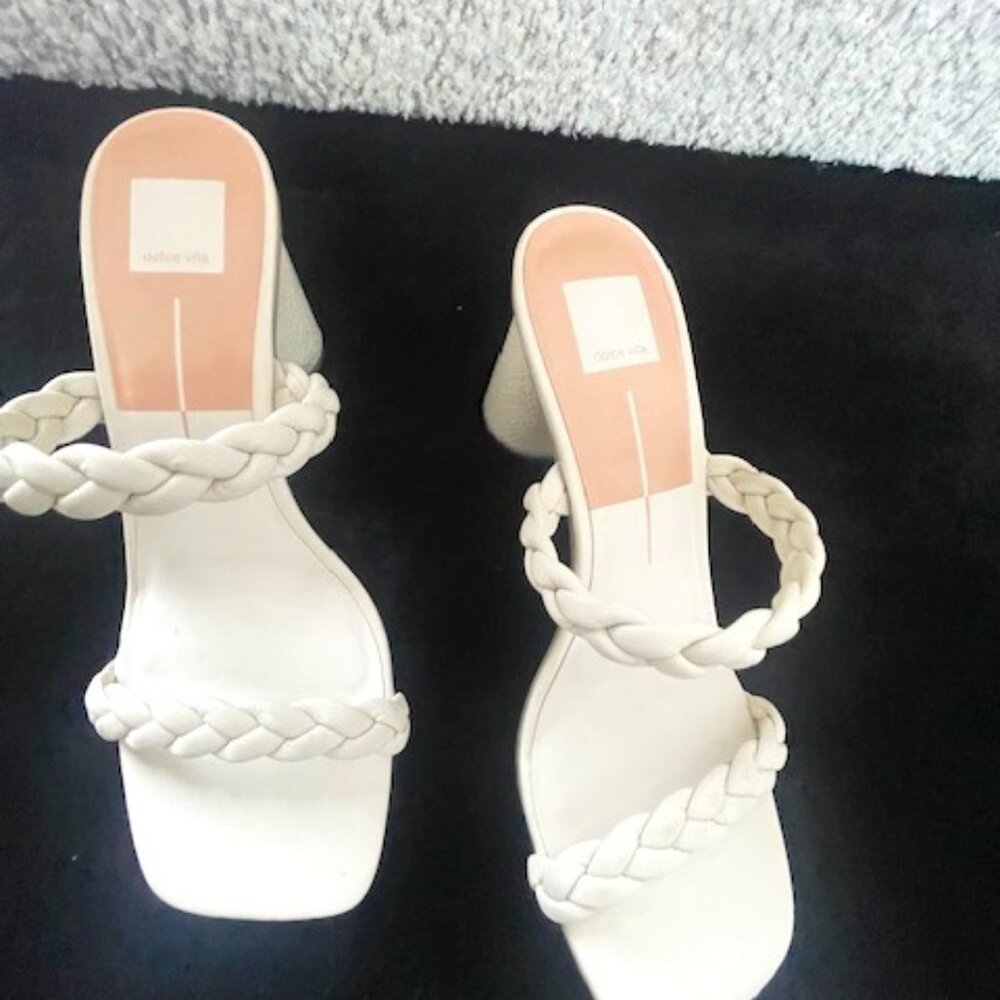 Dolce Vita "Paily" Cream Braided Sandal